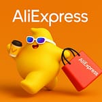 Immagine orizzontale con mascotte gialla di AliExpress su sfondo neutro, usata come grafica promozionale per l’articolo sui tempi di consegna