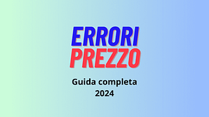 scritta errori prezzi, errori in blu e prezzo in rosso errori prezzo