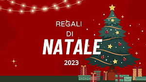 SCRITTA REGALI DI NATALE E ALBERO DI NATALE