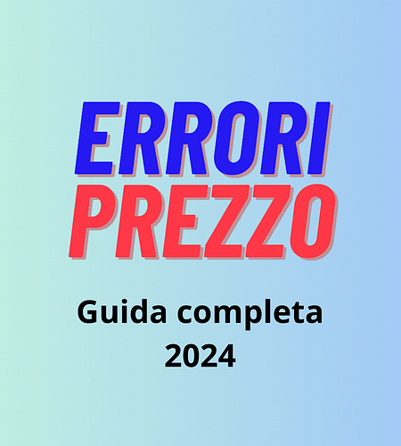 Errori prezzo 2025