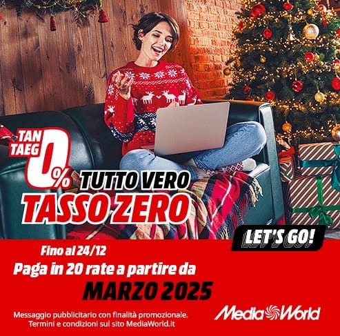 MediaWorld Tasso Zero: Acquista Oggi, Paga in 20 Rate da Marzo 2025!