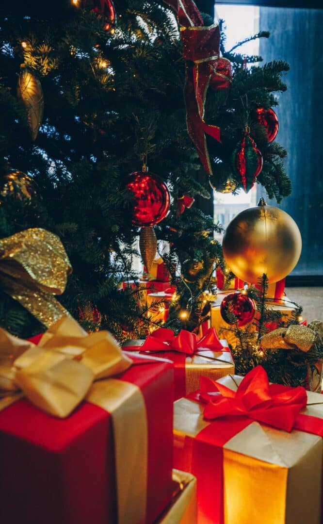 regali di Natale sotto l albero