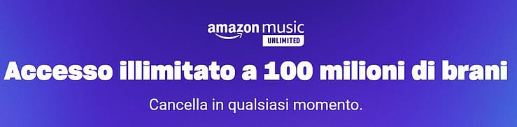 scritta bianca su sfondo blu . quando amazon fa sconti