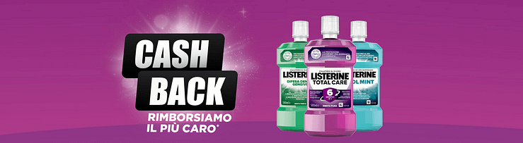 listerine collutorio cashback