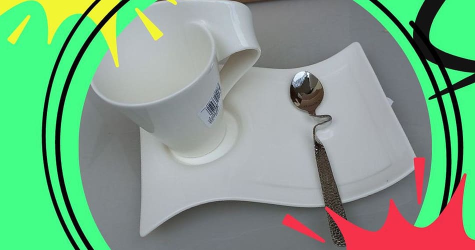 Villeroy & Boch NewWave tazza e piatto bianco