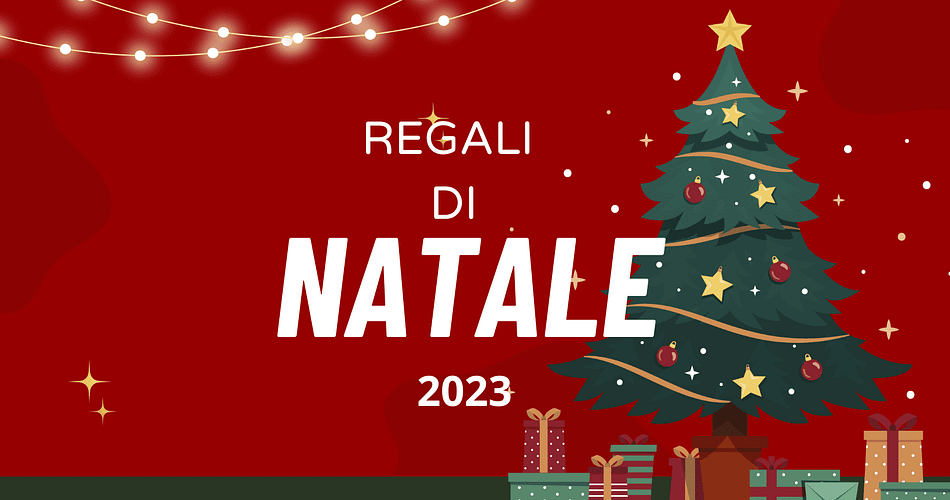 SCRITTA REGALI DI NATALE E ALBERO DI NATALE